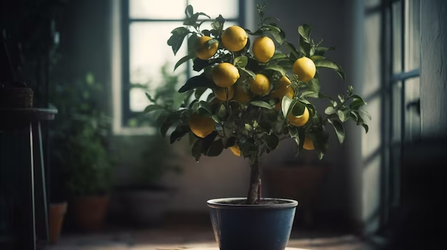 Citrus tree in pot with fertilizer - the best way to grow healthy fruit